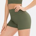 thumbnail image 1 of Pantalones cortos de yoga para mujer Rayas Cintura alta Pantalones cortos de entrenamiento para corr Abanopi Pantalones cortos de yoga, 1 of 7
