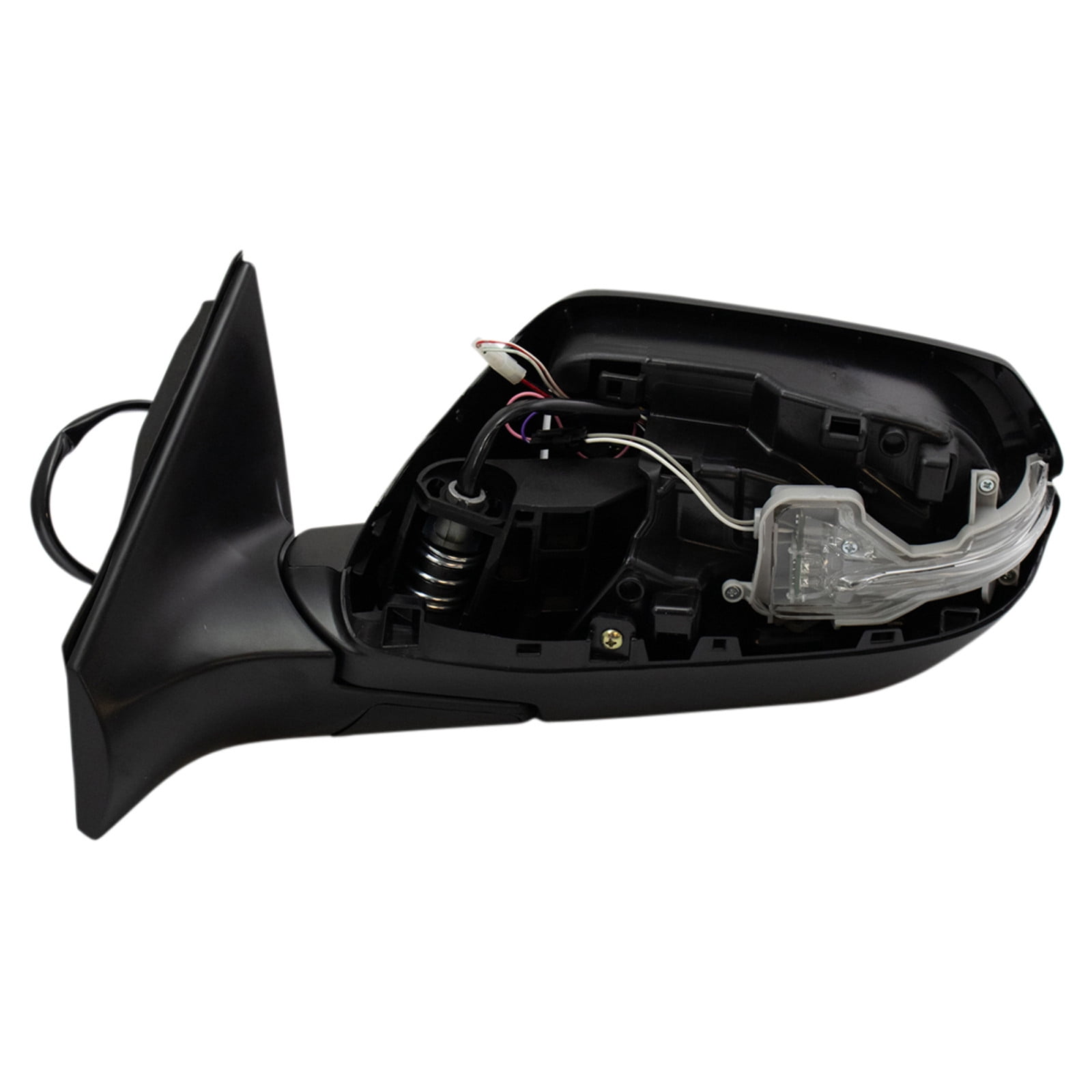 TRQ Driver Side Mirror Assembly Power Heated Turn Signal Blind Spot Paint to Match Fits 2017-2022 Honda CR-V North America Built Models