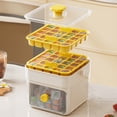 thumbnail image 4 of YWIYIUD 1PC Practical 25 IceMaker Compact Double Layer IceCube Tray with Lid PullOut Ice Drawer with Portable Handle for Home Hotel Cafe and Restaurant, 4 of 8