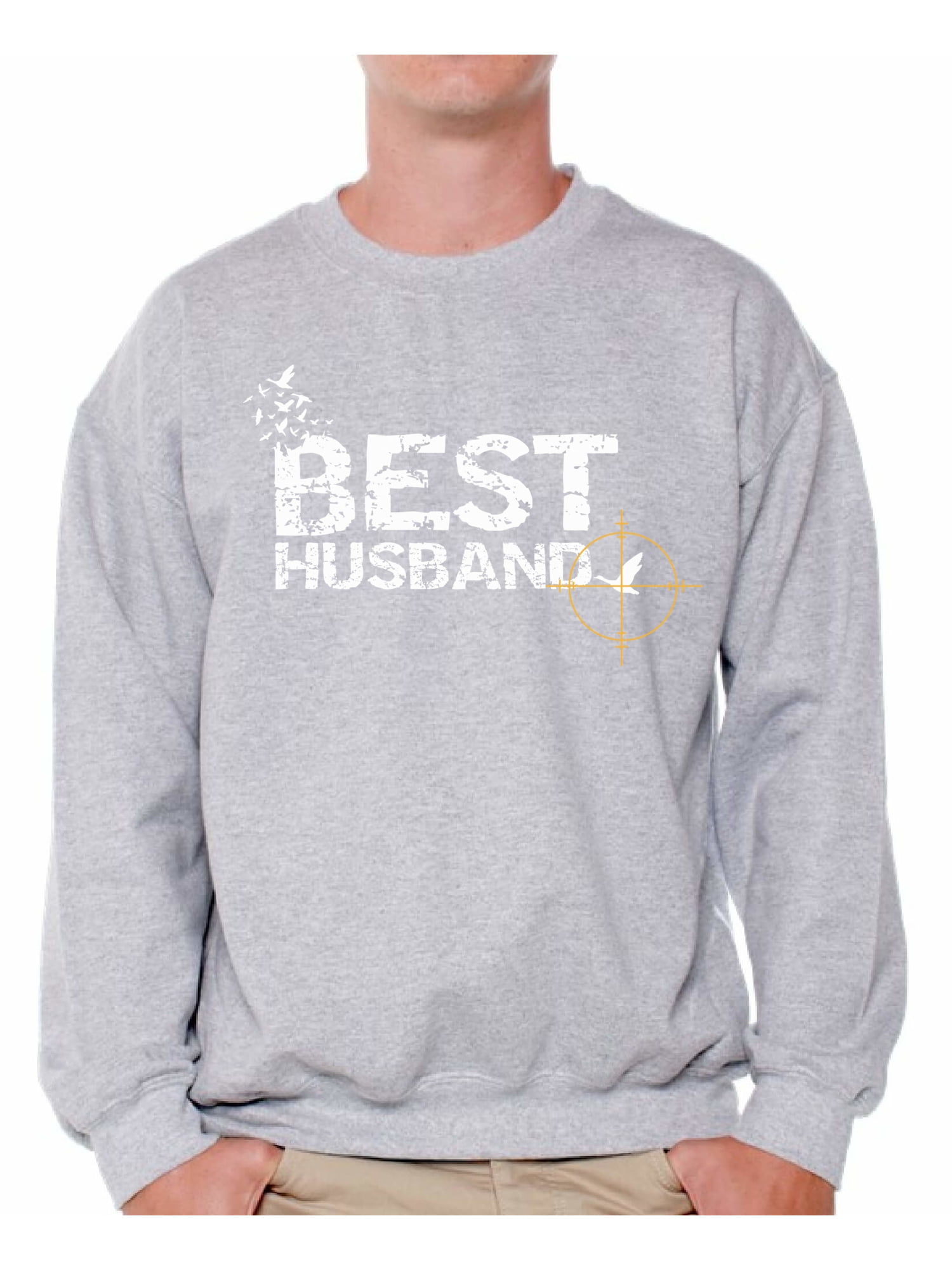Awkward Styles Best Hunter Husband Sweatshirt Hunter Accessories Clothes for Him Sweater