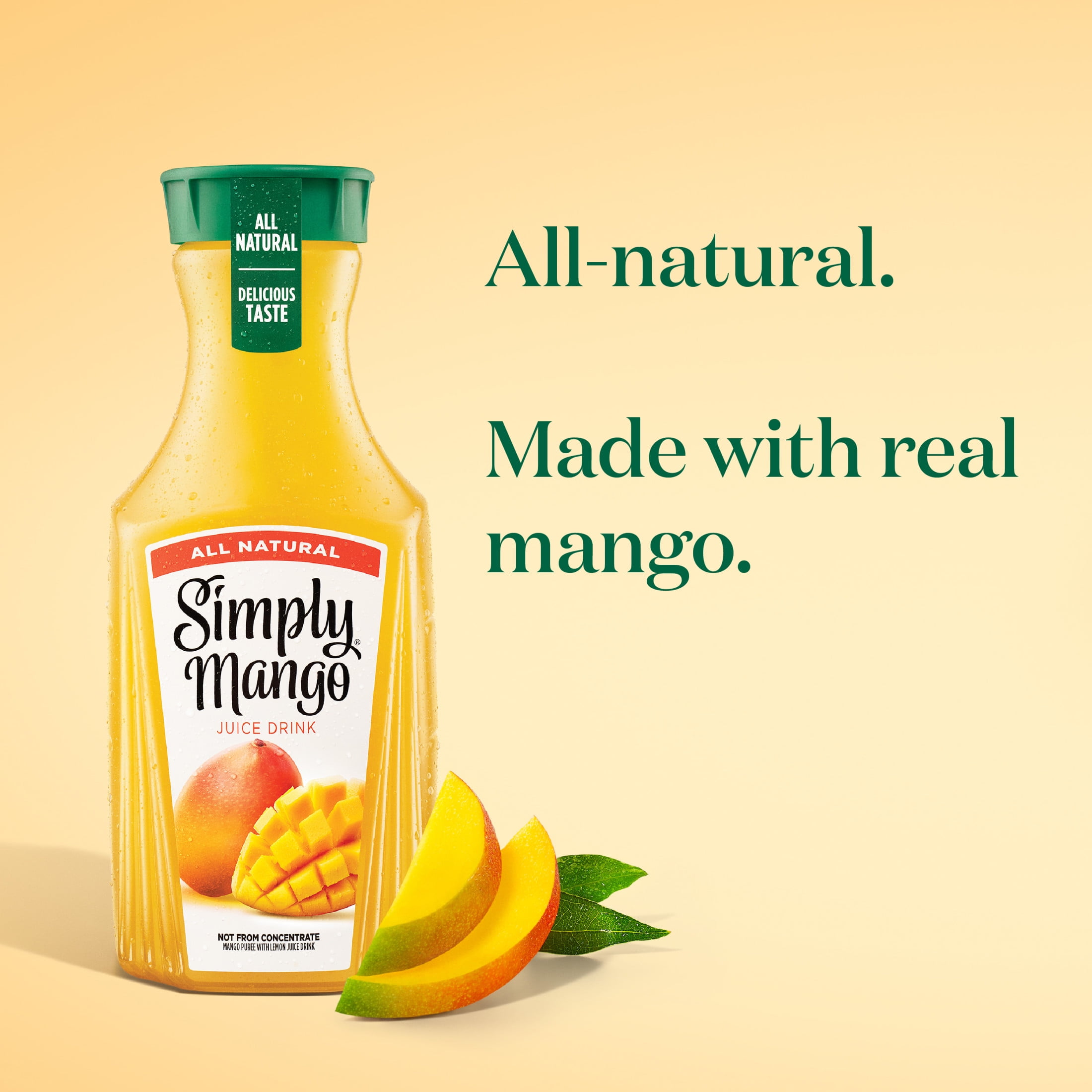 Simply Mango Juice Drink Bottle, 52 fl oz