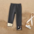 thumbnail image 5 of Hpgjzj Girls Winter Leggings Fleece Lined Basic Soft Cotton Stretchy Full Length Tights Pants for Toddler Kids, 5 of 7