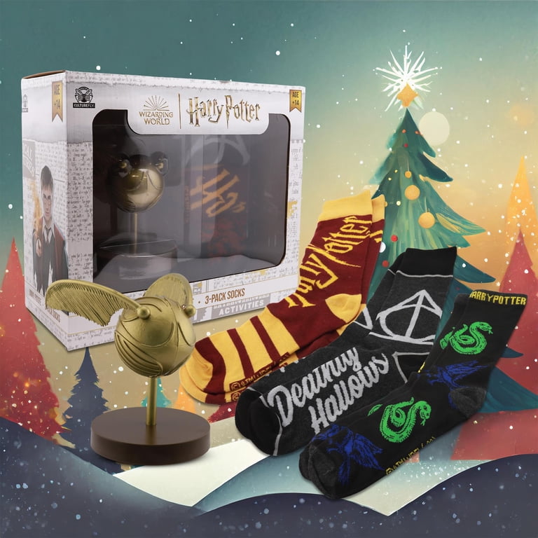 Harry Potter Vinyl Golden Snitch Figure and Sock Bundle - Walmart.com
