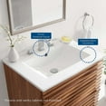 thumbnail image 3 of Cayman 24" Bathroom Sink White, 3 of 4