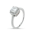 thumbnail image 2 of 2.2 ct. Cushion Cubic Zirconia Halo Ring in 2Tone Sterling Silver, 2 of 4