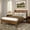 Pecan, variant on Sera Fluted Queen Bed, Pecan