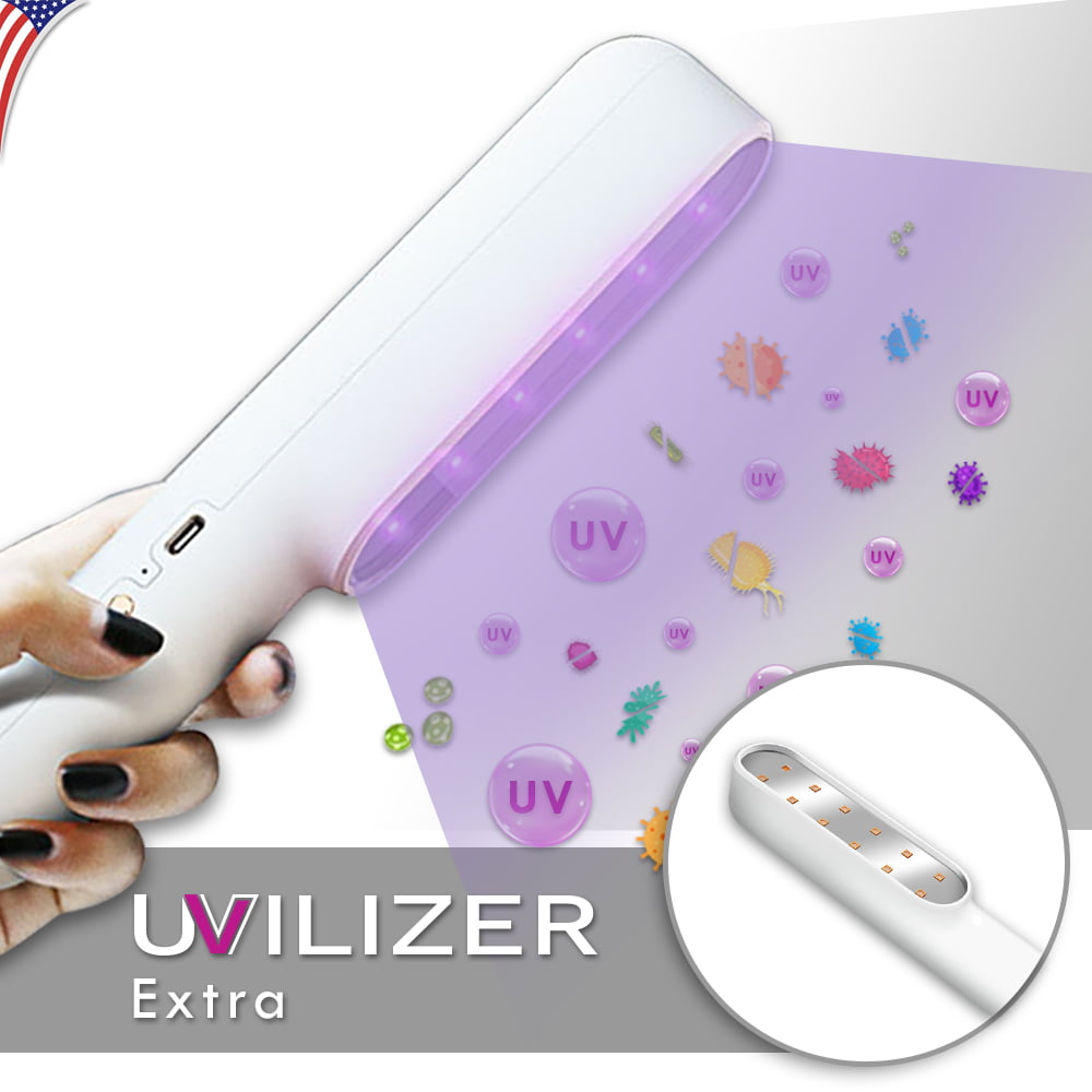 UVILIZER Extra 7W LED Light Li-on Rechargeable Battery 2 PACK