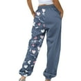 thumbnail image 5 of LEBONYARD Clearance Pants for Women under $10,Women's Casual Trousers Printing Drawstring Pants Waist Long Pants Sweatpants with Pocket Multicolor S, 5 of 5
