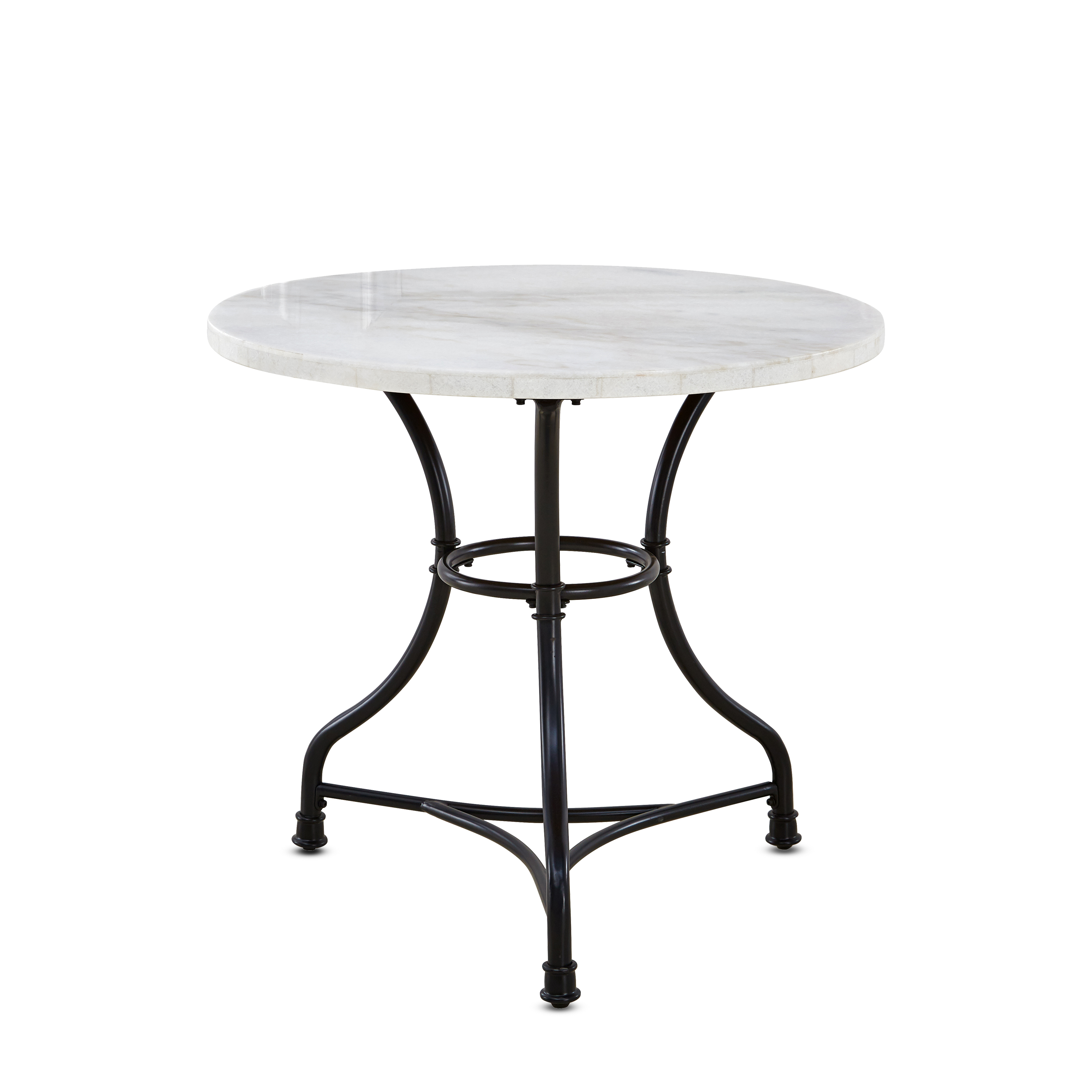 Moderne 3 Piece Round Dining Set with Charcoal Chairs by Chateau Lyon - image 4 of 10