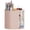 Pink_2, variant on Versatile Makeup Tool Holder with Double or Triple Layer Fashionable Clear Storage Case for Daily and Travel Use