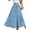 Peacock Blue, variant on Musefolio Women’s Small Floral Print Long Skirt Resort Style A-Line Maxi S-2XL