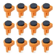 POWERTEC 12PK Deluxe Bench Dog Non Marring Durable Nylon w/ Grommet Bench Brake Inserts Made of Premium Nonslip EVA | For 3/4" Dog Holes | A Woodworking Shop Essential (Color May Vary), 71188-P3
