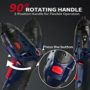 Electric Screwdriver Set,Power Screwdriver 4V Cordless Rechargeable Screwdriver Set with 34PC Magnetic Precision Bits,5 Nm Screw Gun,LED Light