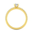 thumbnail image 4 of 1/2 Carat TW Round Natural Diamond Engagement Rings in 10k Yellow Gold, 4 of 5