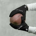 thumbnail image 5 of EliteTek RG-14 Football Gloves (Black/Black, Adult Small), 5 of 5