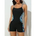 thumbnail image 3 of Women's One Piece Boyleg Swimsuits Athletic Training Swimwear Womens Bathing Suits, 3 of 6