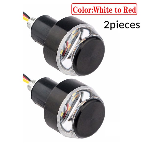 12V CNC Señales De Giro De La Motocicleta LED Manija Barra De Extremo Intermitente Para 22 Mm Manillar Señal De Luz huangjie unisex