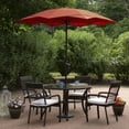 thumbnail image 2 of Northlight 8.85ft Outdoor Patio Lotus Umbrella with Hand Crank, Terracotta, 2 of 6