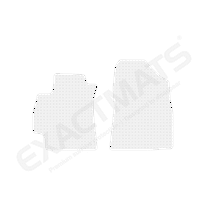 ExactMats - Premium Clear Overlay Floor Mats, Made In USA - Fits Hyundai Elantra 2021-2024 / 2 Front Mats