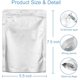 thumbnail image 2 of 100 piezas Bolsas de Mylar de 1 Pinta - Gruesas 10 Mil - Bolsas con Cierre Vertical, Resellables y Termosellables Bolsa de Sellado al Vacío para Almacenamiento de Alimentos a Largo Plazo, 2 of 4