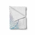 thumbnail image 2 of Bohemian Soft Flannel Fleece Throw Blanket, Dreamcatcher Tribal Feathers and Moon Hipster Theme, Cozy Plush for Indoor and Outdoor Use, 60" x 80", Hot Pink White and Blue, by Ambesonne, 2 of 6