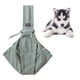 thumbnail image 4 of Bolsa de transporte para mascotas, bolso de mano para perro, bolso de hombro para gato, con correa, bolso de viaje al aire libre, cachorro - Grey Gris Sunnimix portador de cachorros, 4 of 8