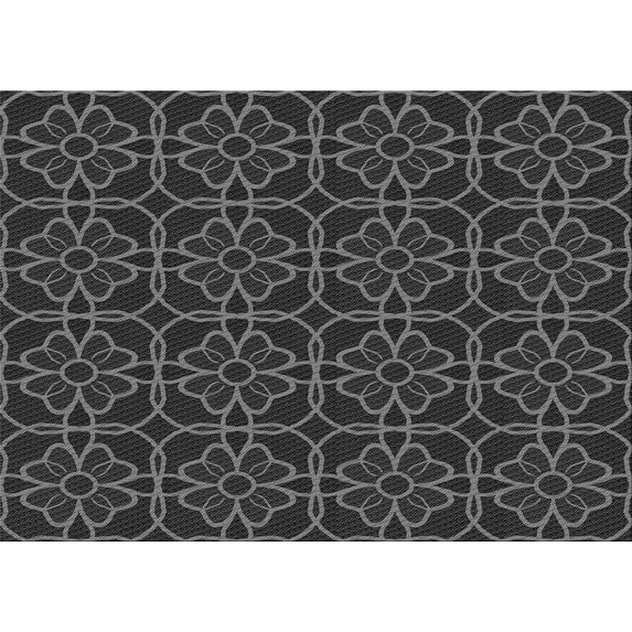 Ahgly Company Machine Washable Indoor Rectangle Transitional Charcoal Black Area Rugs, 8' x 10'