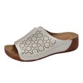 thumbnail image 1 of DAFEI Stylish Cut Women's Slides Breathable Comfortable Wedge Heel Mules, 1 of 8