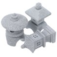 thumbnail image 2 of 3 mini estatuas de pagoda para jardín, estilo japonés, decoración de jardín de hadas para exteriores, micropaisaje, acuario, bonsái, jardín zen., 2 of 6