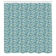 thumbnail image 2 of Ambesonne Octopus Shower Curtain, Sea Animals Corals Pattern, 69"Wx84"L, Cadet Blue Olive Green, 2 of 4
