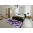 thumbnail image 4 of Ahgly Company Indoor Round Abstract Purple Abstract Area Rugs, 8' Round, 4 of 6