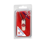 Emerge-Alert Medical Necklace, Diabetic, 1 Count