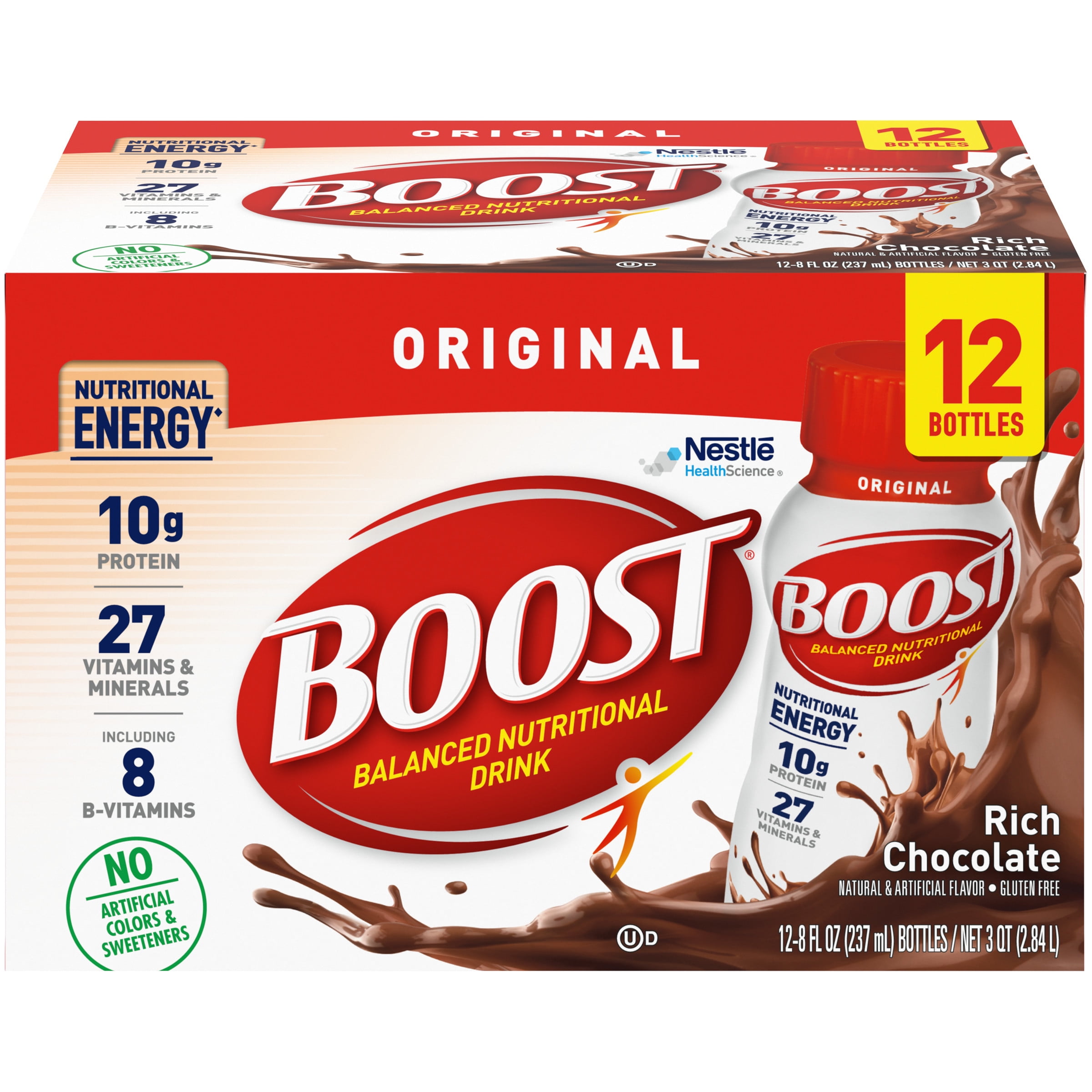 BOOST ORIGINAL Rich Chocolate 128 fl. oz. Bottles