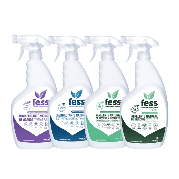 Paquete Máxima Protección PARA EL Hogar FESS Repelente Moscas Y Mosquitos Repelente Natural DE Insectos Repelente Contra Ácaros Desinfectante Natural