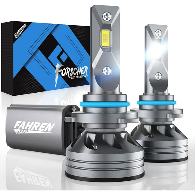 FAHREN 9005/HB3 Bombilla LED, 18000LM Super Brillante, 6500K Blanco Frío 9005 Bombilla para Reemplazo Halógeno, IP68 Impermeable, Paquete de 2