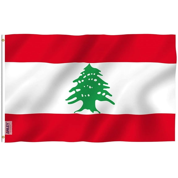 ANLEY Fly Breeze 3x5 Feet Lebanon Flag - the Lebanese Republic Flags Polyester