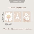 thumbnail image 3 of [3pcs Custom Name Canvas Art Posters] 3pcs Modern Bohemian Style Custom Name Canvas Art Posters, Beige Floral Wall Prints, Sunflower Art, Indoor Vertical Canvas Wall Art for Nursery, Children'S Room, 3 of 4