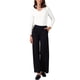 thumbnail image 2 of Camiseta ajustada de manga larga con cuello de cowl INSPIRE CHIC para mujer, suave, talla XS, blanca, 2 of 6