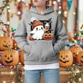 thumbnail image 2 of Ccpelsie Kids Hoodies for Boys Fall Winter Pullover Toddler Warm Hooded Sweatshirt Active Shirts(Grey,6-7 Years), 2 of 5