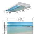 thumbnail image 2 of Octo Lights - Fluorescent Light Covers - 2x4 Flexible Ceiling Light Filters - For Classrooms and Offices - Beach 002, 2 of 7