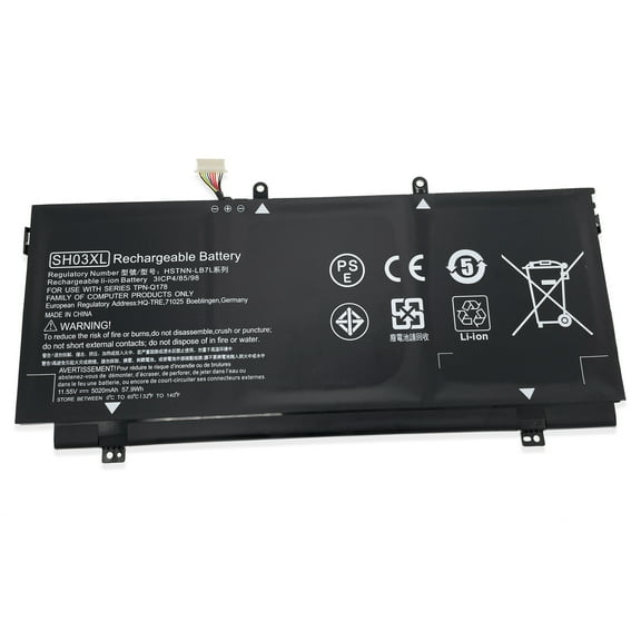 5020mAh SH03XL Replacement Li-Ion Battery For HP Spectre X360 13-AB 13-AC 13-W0 Sereis 13-W023DX 13-W031NG 13-W033NG 13-AC0XX 13-AC023DX 13-AC033DX Laptop