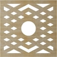thumbnail image 4 of 26"OD x 6 3/4"ID x 3/8"T Chevron Wood Fretwork Pierced Ceiling Medallion, Birch, 4 of 16