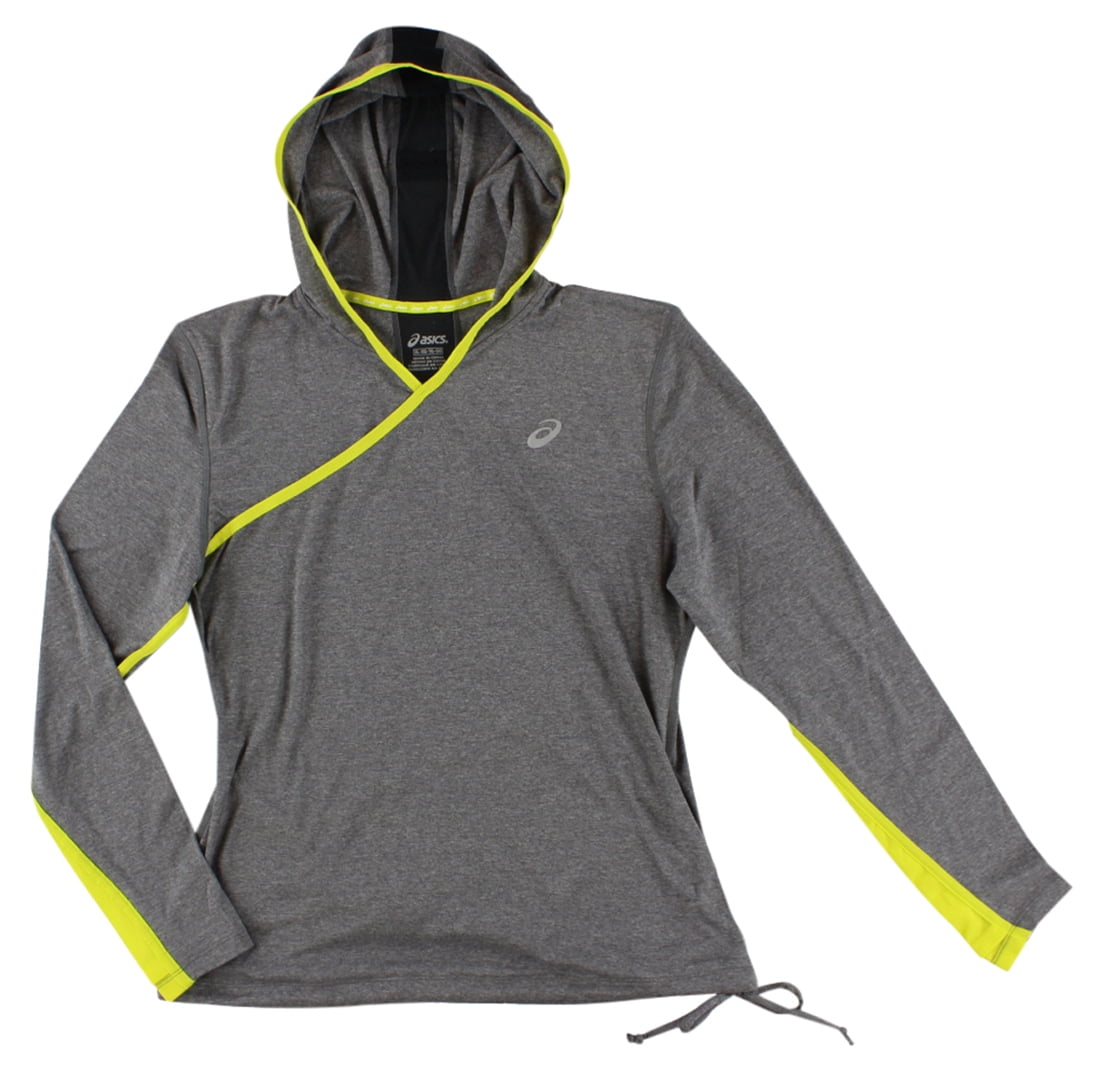 grey running hoodie