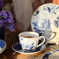 thumbnail image 3 of Mizuki Porcelain Teacup & Saucer Set of 4, 3 of 11