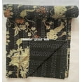 thumbnail image 2 of Hand Block Floral Print Handmade Cotton Block Kantha Quilting Boho Bedding Throw Blanket Hippie Bohemian Floral Kantha Quilt, 2 of 5