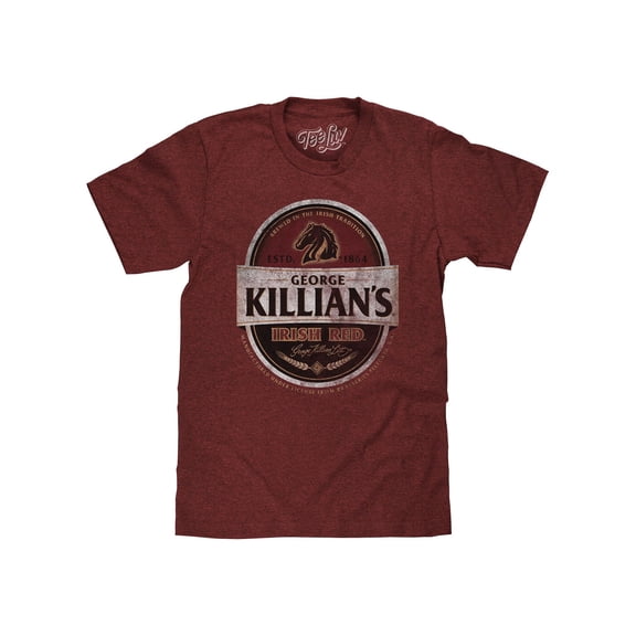 Tee Luv George Killian's Irish Red Faded Beer Logo T-Shirt (Men's) (M)