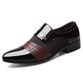 thumbnail image 6 of RuiJiao Men's Formal Leather Shoes Breathable Mesh Business Oxfords with Buckle Detail Comfortable Low Heel Dress Shoes, 6 of 9