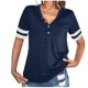 thumbnail image 2 of Fiudx Ofertas Flash Del Día Blusas Casuales con Botones de Manga Corta y Cuello En V de Verano para Mujer a La Moda, 2 of 5