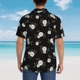 thumbnail image 6 of Xecao Rose Flowers print Hawaiian shirt - a stylish short-sleeve button-down for men, perfect for casual beach and tropical outings., 6 of 9