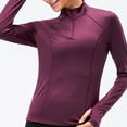 thumbnail image 2 of Zylarhe Womens T Shirts Women's Slim Fit Yoga Long Sleeve T-Shirt for Running Fitness Quick Drying Breathable Workout Activewear Top, 2 of 9